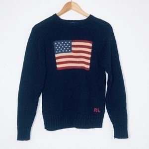 Ralph Lauren USA Flag Sweater Medium